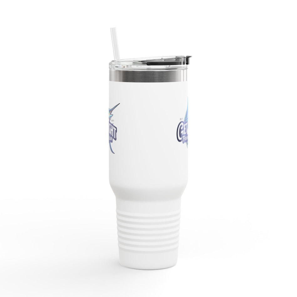 Get Tight Fishing Gear Insulated Travel Mug - 40oz with Straw - Get Tight Gear