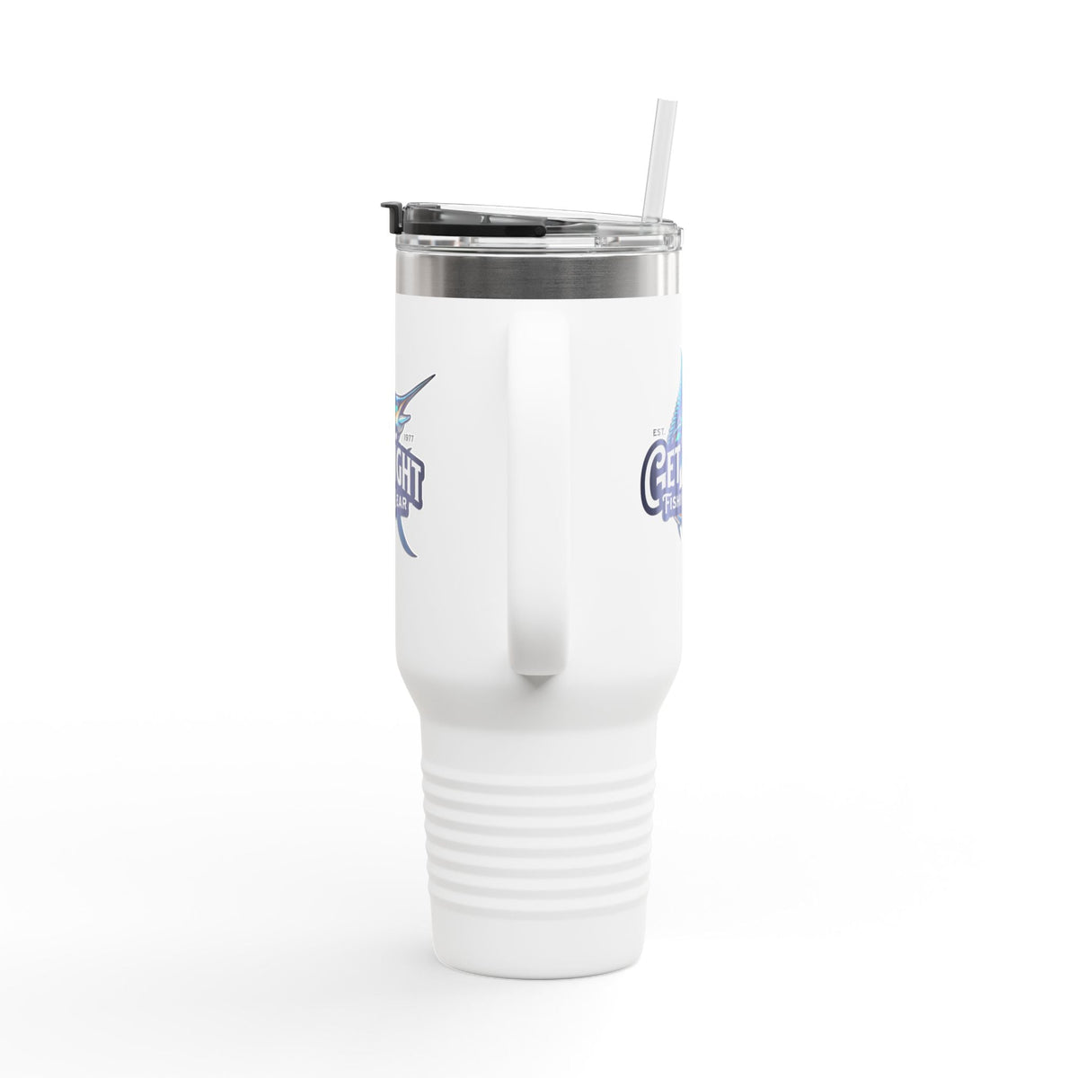 Get Tight Fishing Gear Insulated Travel Mug - 40oz with Straw - Get Tight Gear