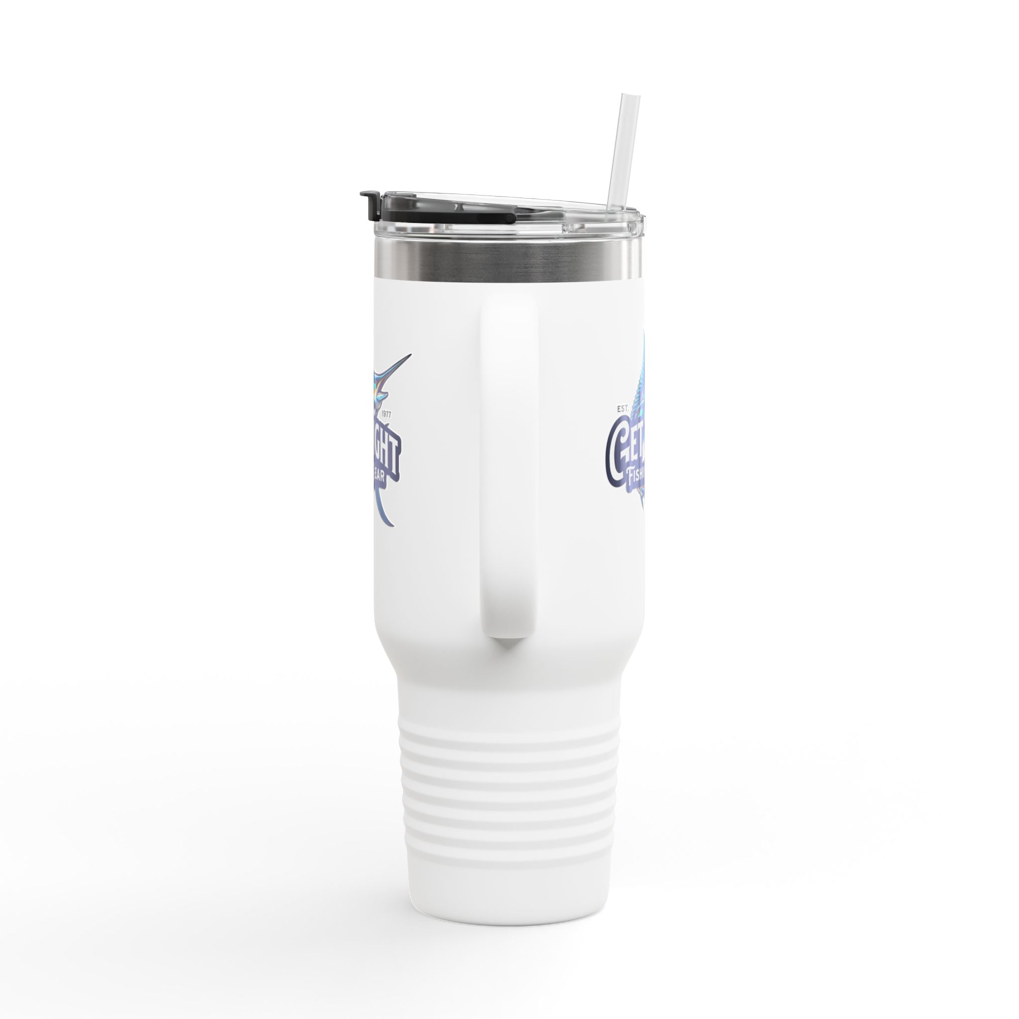 Get Tight Fishing Gear Insulated Travel Mug - 40oz with Straw - Get Tight Gear