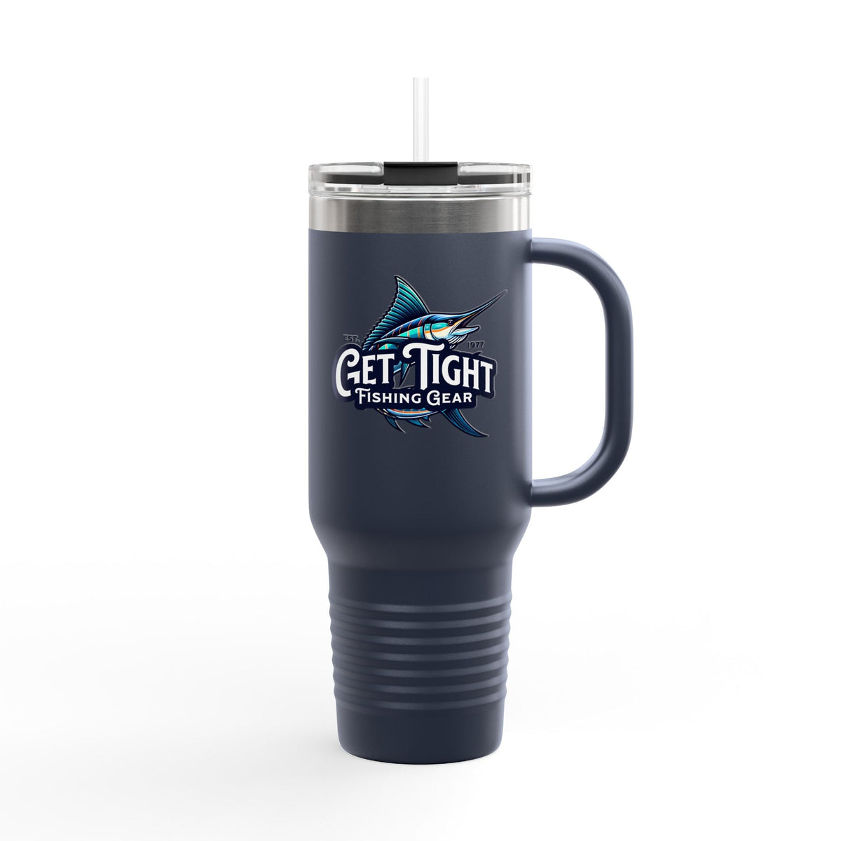 Get Tight Fishing Gear Insulated Travel Mug - 40oz with Straw - Get Tight Gear