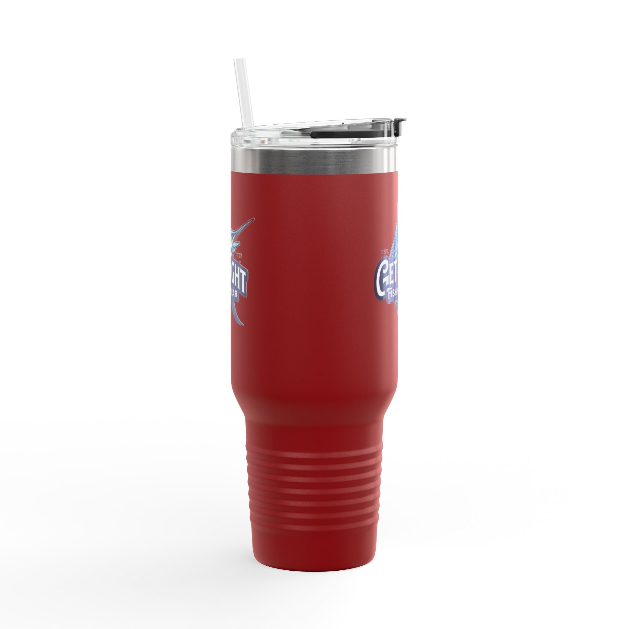 Get Tight Fishing Gear Insulated Travel Mug - 40oz with Straw - Get Tight Gear