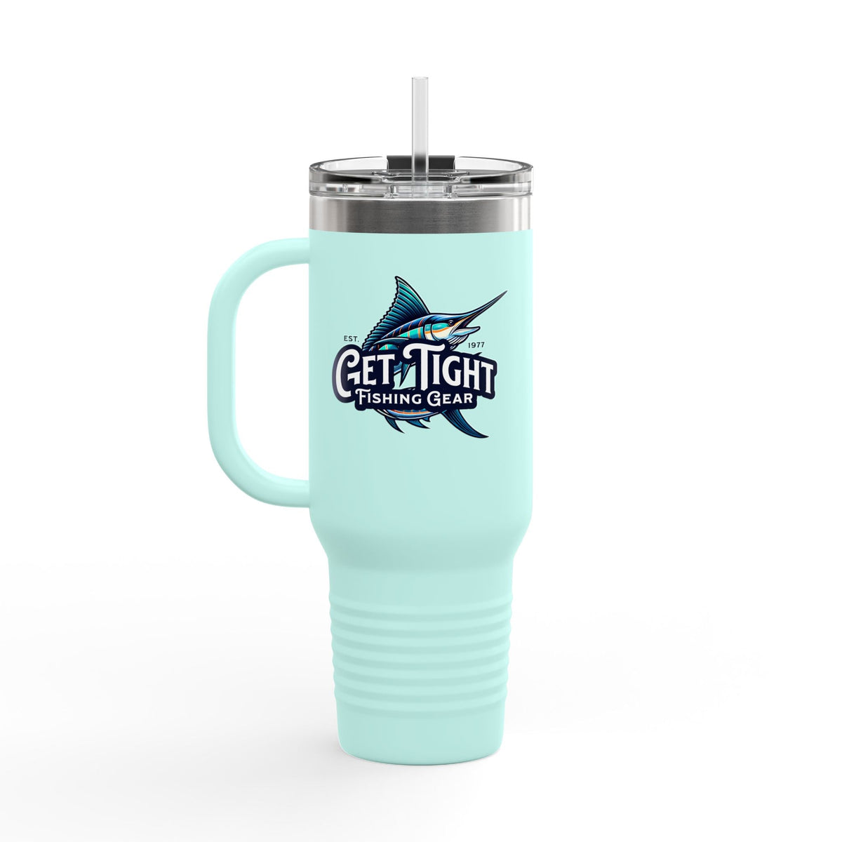 Get Tight Fishing Gear Insulated Travel Mug - 40oz with Straw - Get Tight Gear