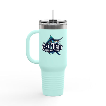 Get Tight Fishing Gear Insulated Travel Mug - 40oz with Straw - Get Tight Gear