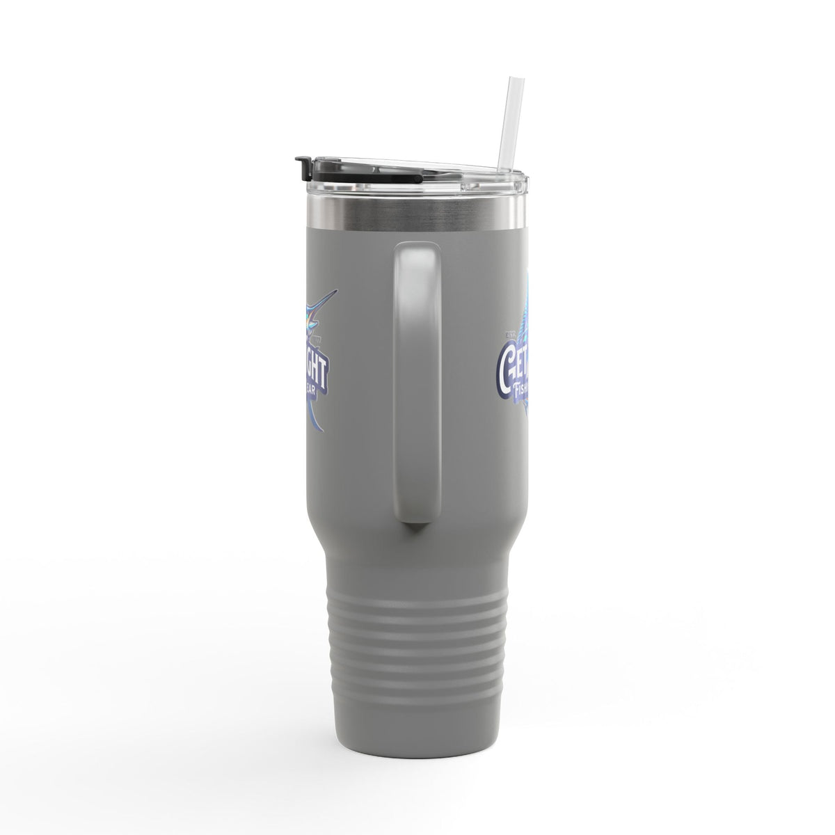 Get Tight Fishing Gear Insulated Travel Mug - 40oz with Straw - Get Tight Gear