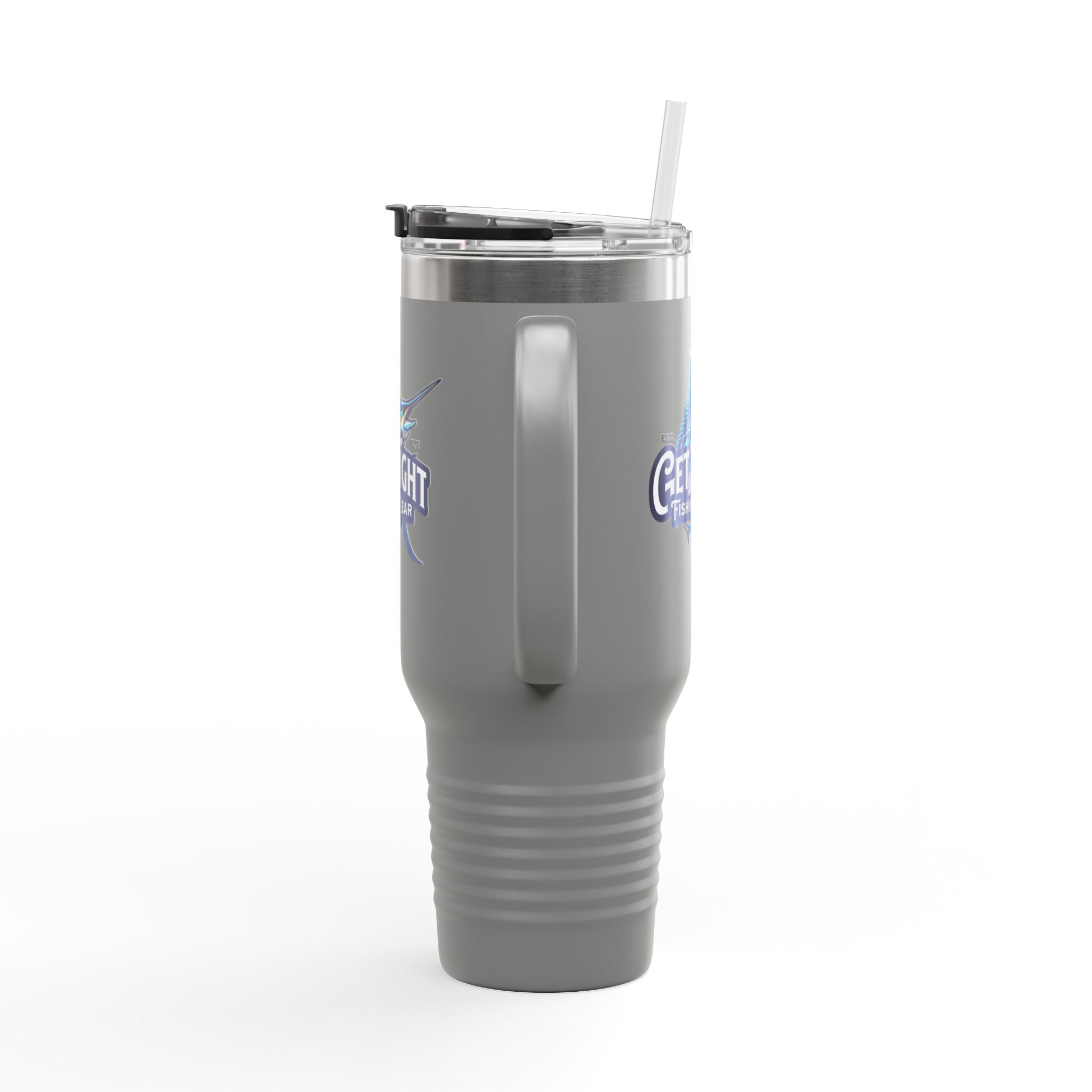 Get Tight Fishing Gear Insulated Travel Mug - 40oz with Straw - Get Tight Gear