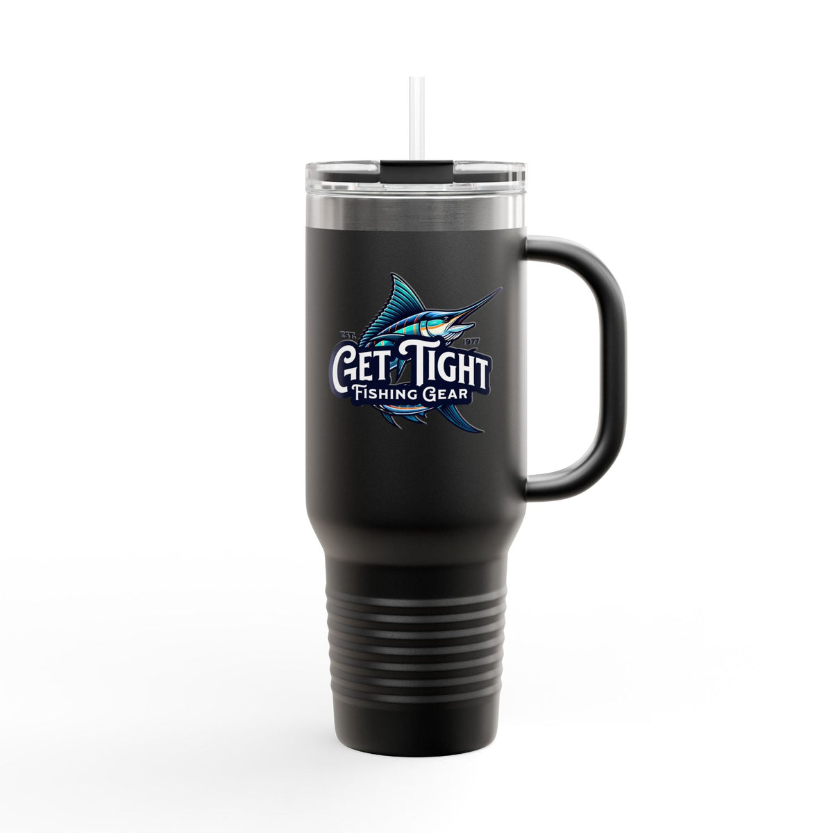 Get Tight Fishing Gear Insulated Travel Mug - 40oz with Straw - Get Tight Gear