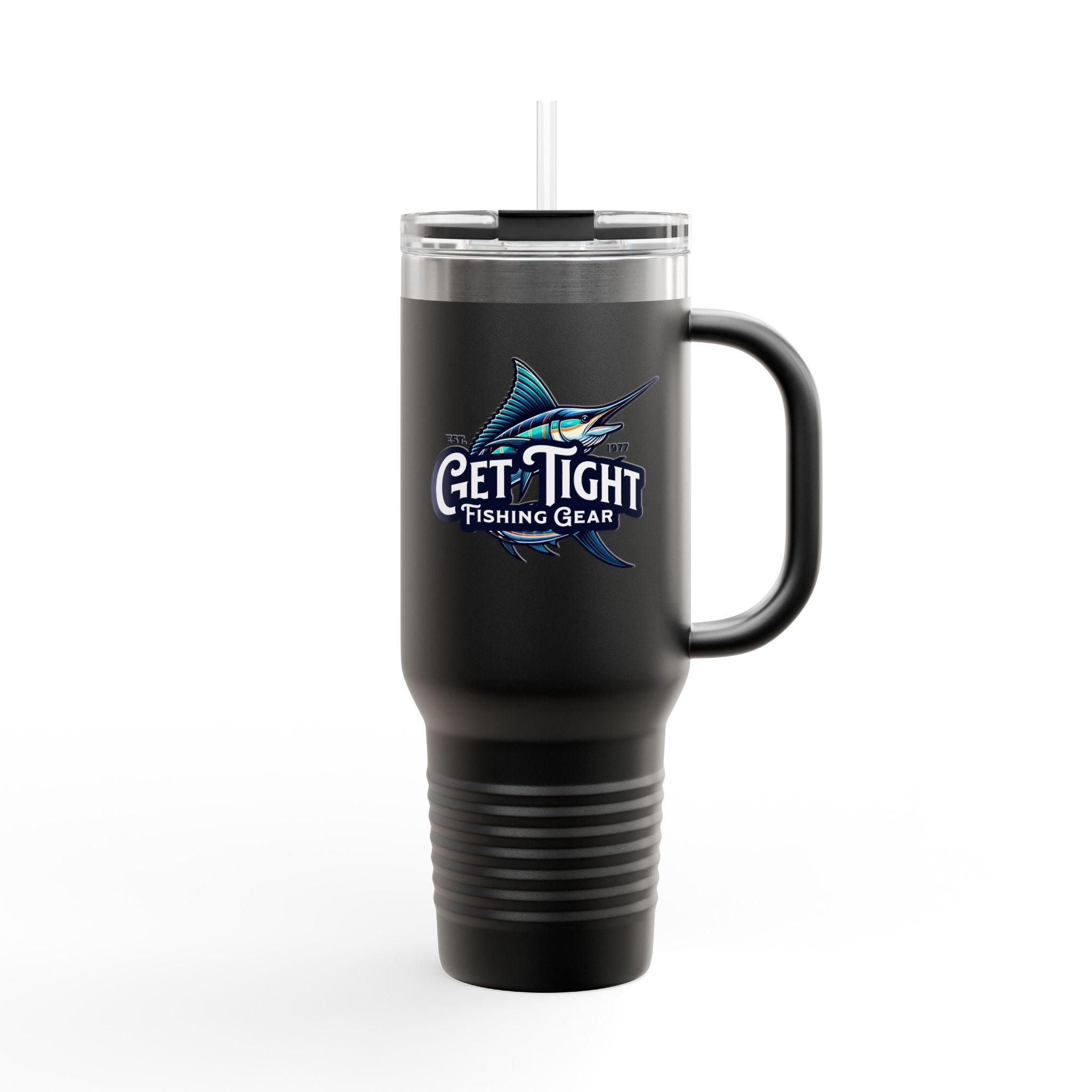 Get Tight Fishing Gear Insulated Travel Mug - 40oz with Straw - Get Tight Gear