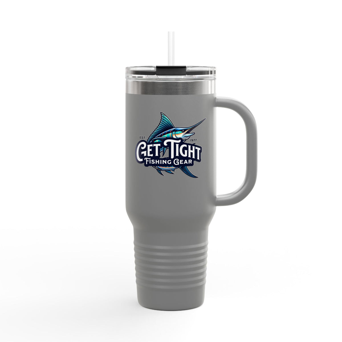 Get Tight Fishing Gear Insulated Travel Mug - 40oz with Straw - Get Tight Gear