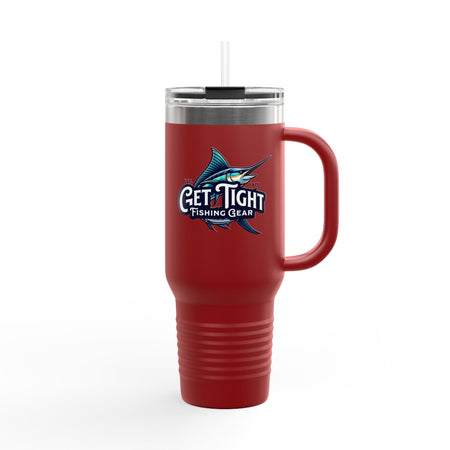 Get Tight Fishing Gear Insulated Travel Mug - 40oz with Straw - Get Tight Gear