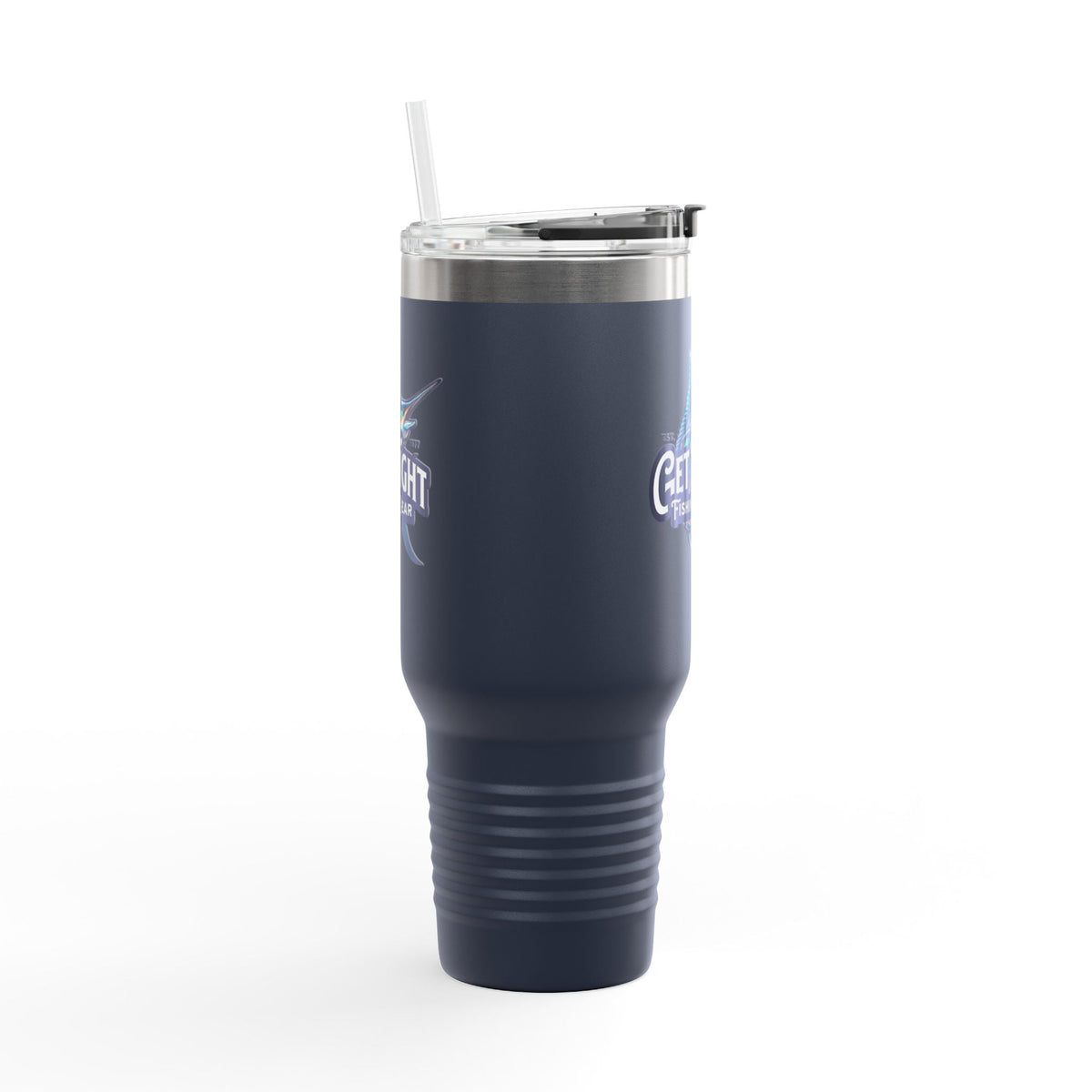 Get Tight Fishing Gear Insulated Travel Mug - 40oz with Straw - Get Tight Gear