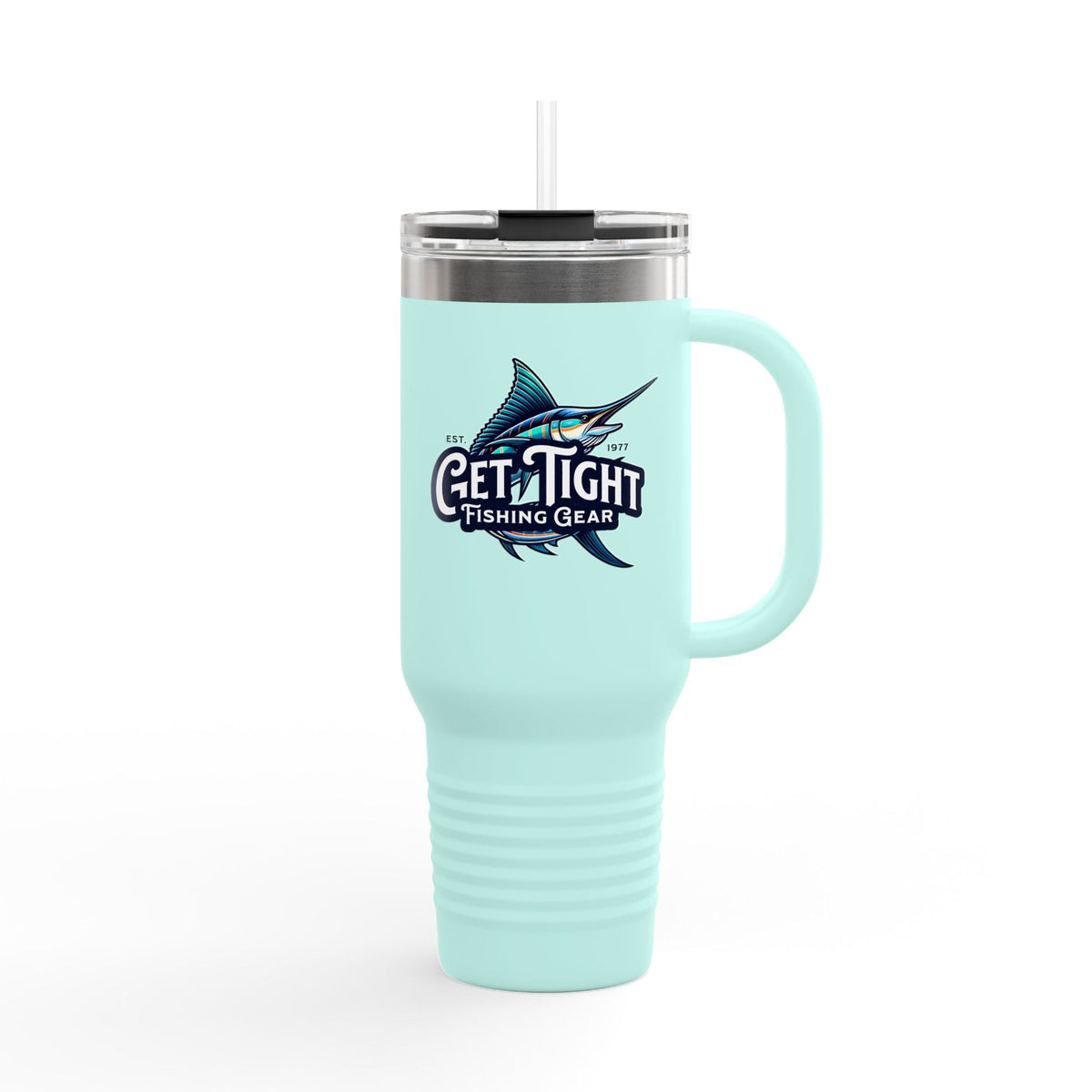Get Tight Fishing Gear Insulated Travel Mug - 40oz with Straw - Get Tight Gear