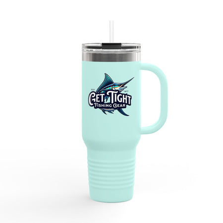 Get Tight Fishing Gear Insulated Travel Mug - 40oz with Straw - Get Tight Gear