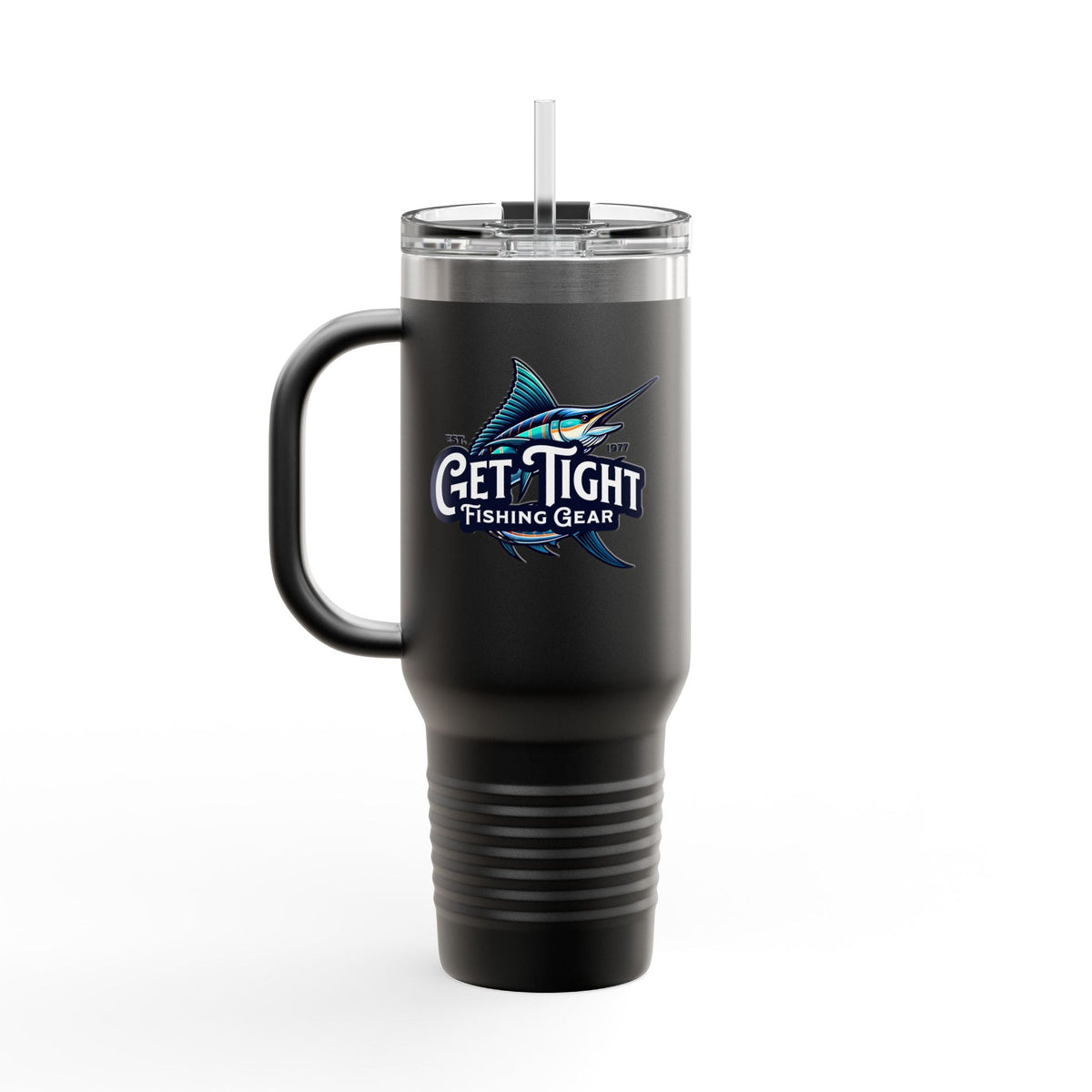 Get Tight Fishing Gear Insulated Travel Mug - 40oz with Straw - Get Tight Gear