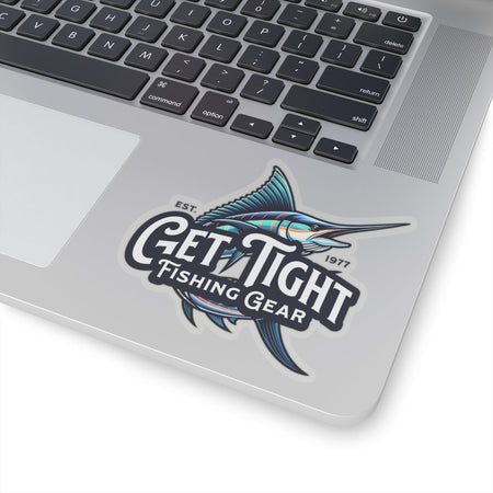 Get Tight Fishing Gear Kiss - Cut Stickers | Perfect for Anglers, Fishing Gear, Laptop Decal, Water Bottle Stickers, Gift for Fisherman - Get Tight Gear