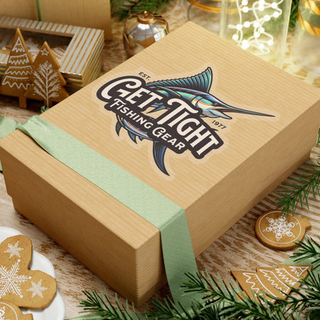 Get Tight Fishing Gear Kiss - Cut Stickers | Perfect for Anglers, Fishing Gear, Laptop Decal, Water Bottle Stickers, Gift for Fisherman - Get Tight Gear