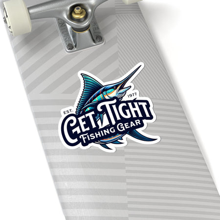 Get Tight Fishing Gear Kiss - Cut Stickers | Perfect for Anglers, Fishing Gear, Laptop Decal, Water Bottle Stickers, Gift for Fisherman - Get Tight Gear