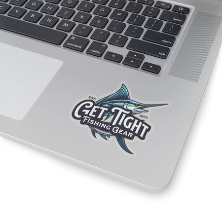Get Tight Fishing Gear Kiss - Cut Stickers | Perfect for Anglers, Fishing Gear, Laptop Decal, Water Bottle Stickers, Gift for Fisherman - Get Tight Gear