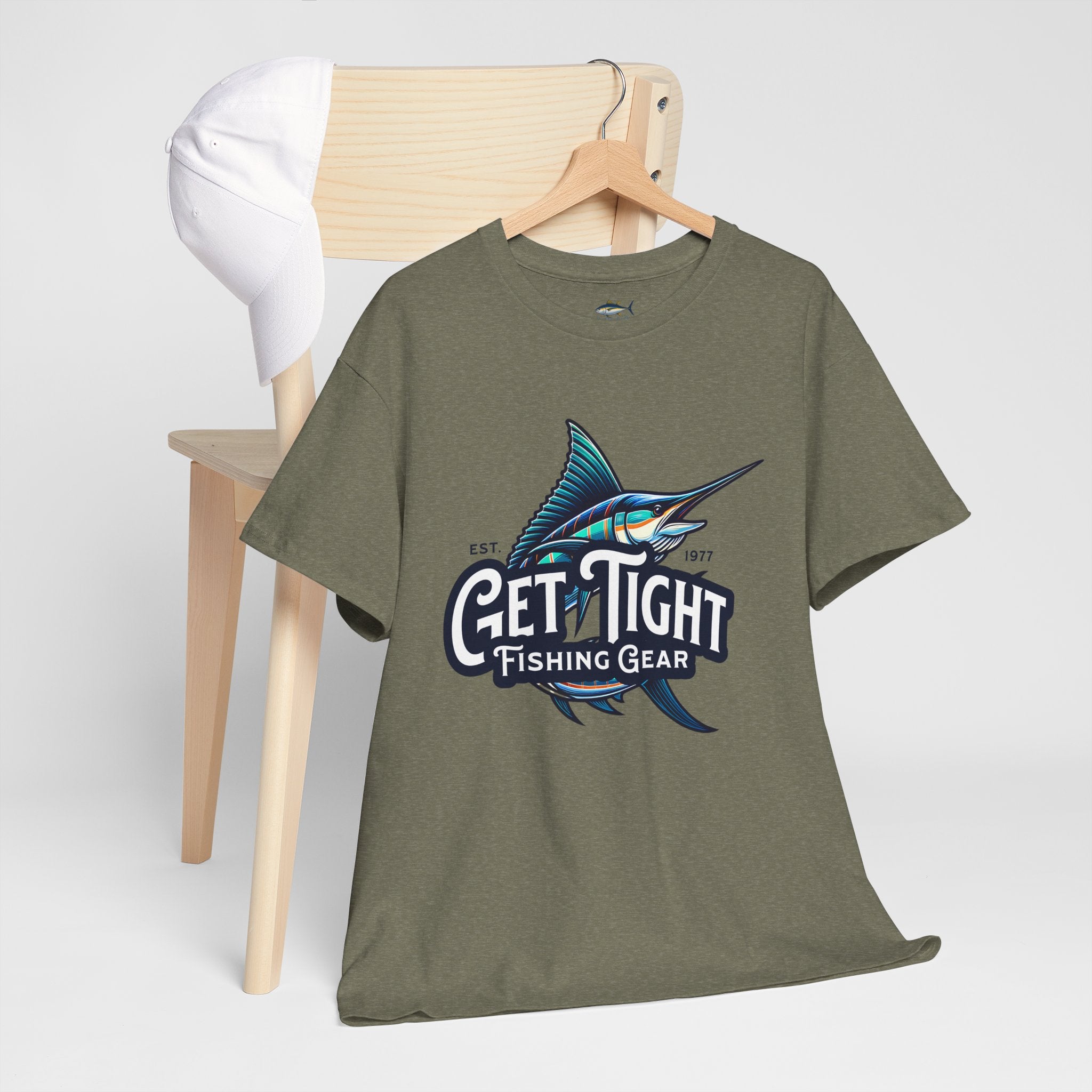 Get Tight Fishing Gear Unisex Heavy Cotton Tee - Perfect for Fishing Enthusiasts - Get Tight Gear