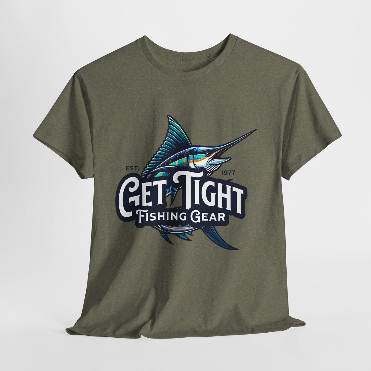 Get Tight Fishing Gear Unisex Heavy Cotton Tee - Perfect for Fishing Enthusiasts - Get Tight Gear
