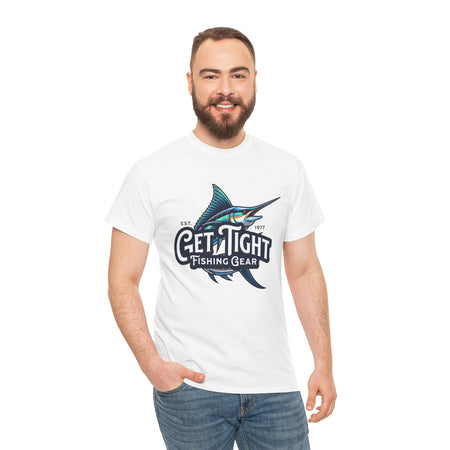 Get Tight Fishing Gear Unisex Heavy Cotton Tee - Perfect for Fishing Enthusiasts - Get Tight Gear