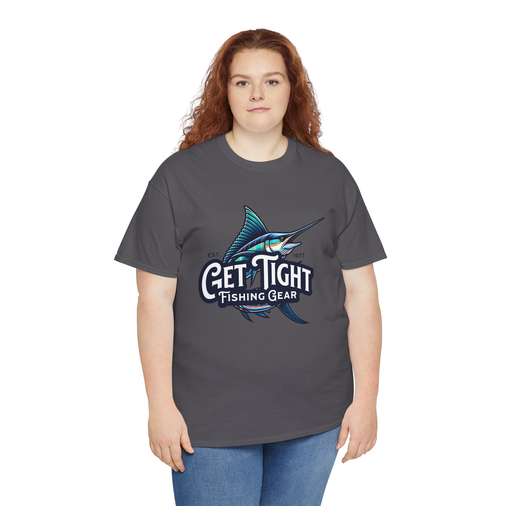 Get Tight Fishing Gear Unisex Heavy Cotton Tee - Perfect for Fishing Enthusiasts - Get Tight Gear