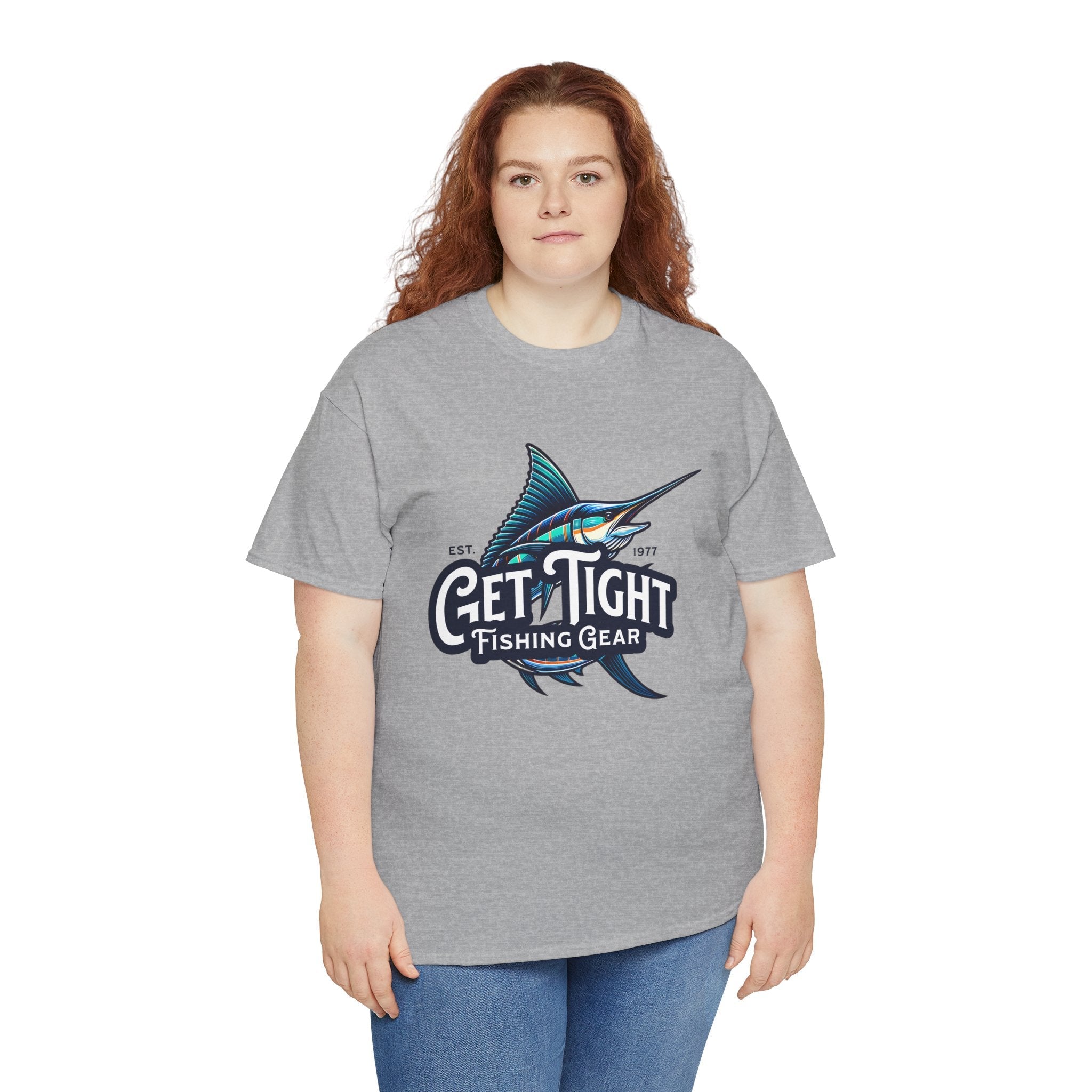 Get Tight Fishing Gear Unisex Heavy Cotton Tee - Perfect for Fishing Enthusiasts - Get Tight Gear