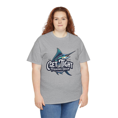 Get Tight Fishing Gear Unisex Heavy Cotton Tee - Perfect for Fishing Enthusiasts - Get Tight Gear