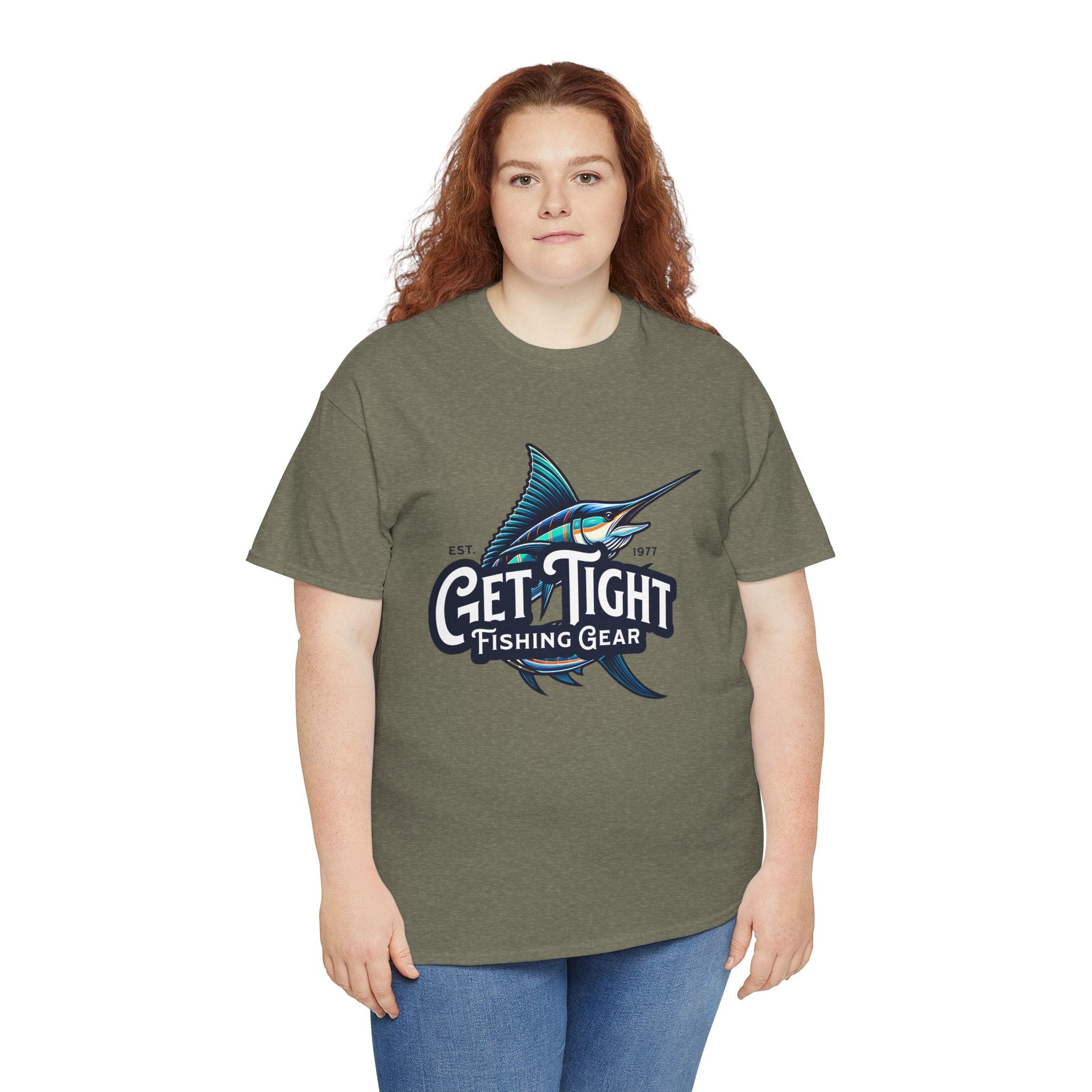 Get Tight Fishing Gear Unisex Heavy Cotton Tee - Perfect for Fishing Enthusiasts - Get Tight Gear