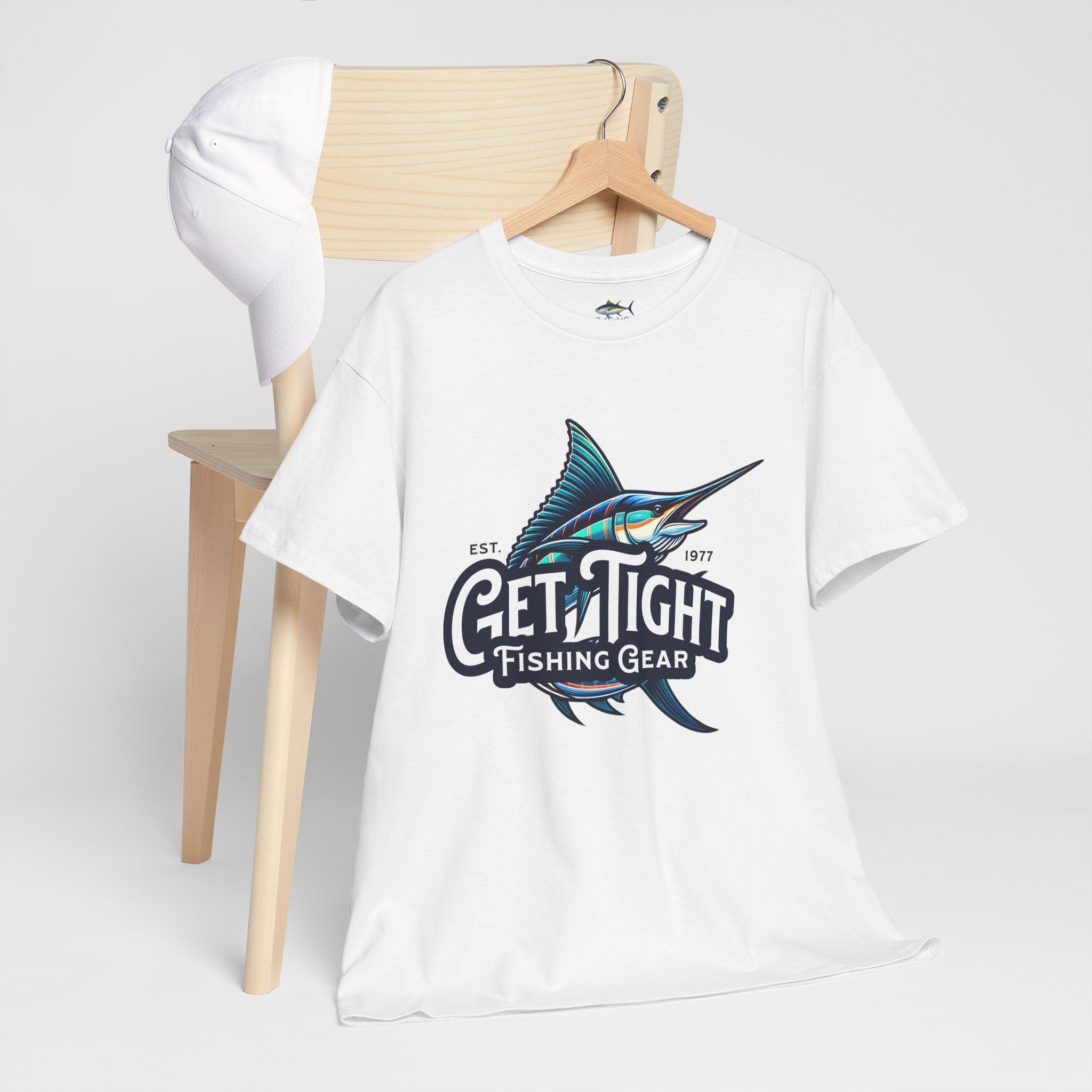 Get Tight Fishing Gear Unisex Heavy Cotton Tee - Perfect for Fishing Enthusiasts - Get Tight Gear