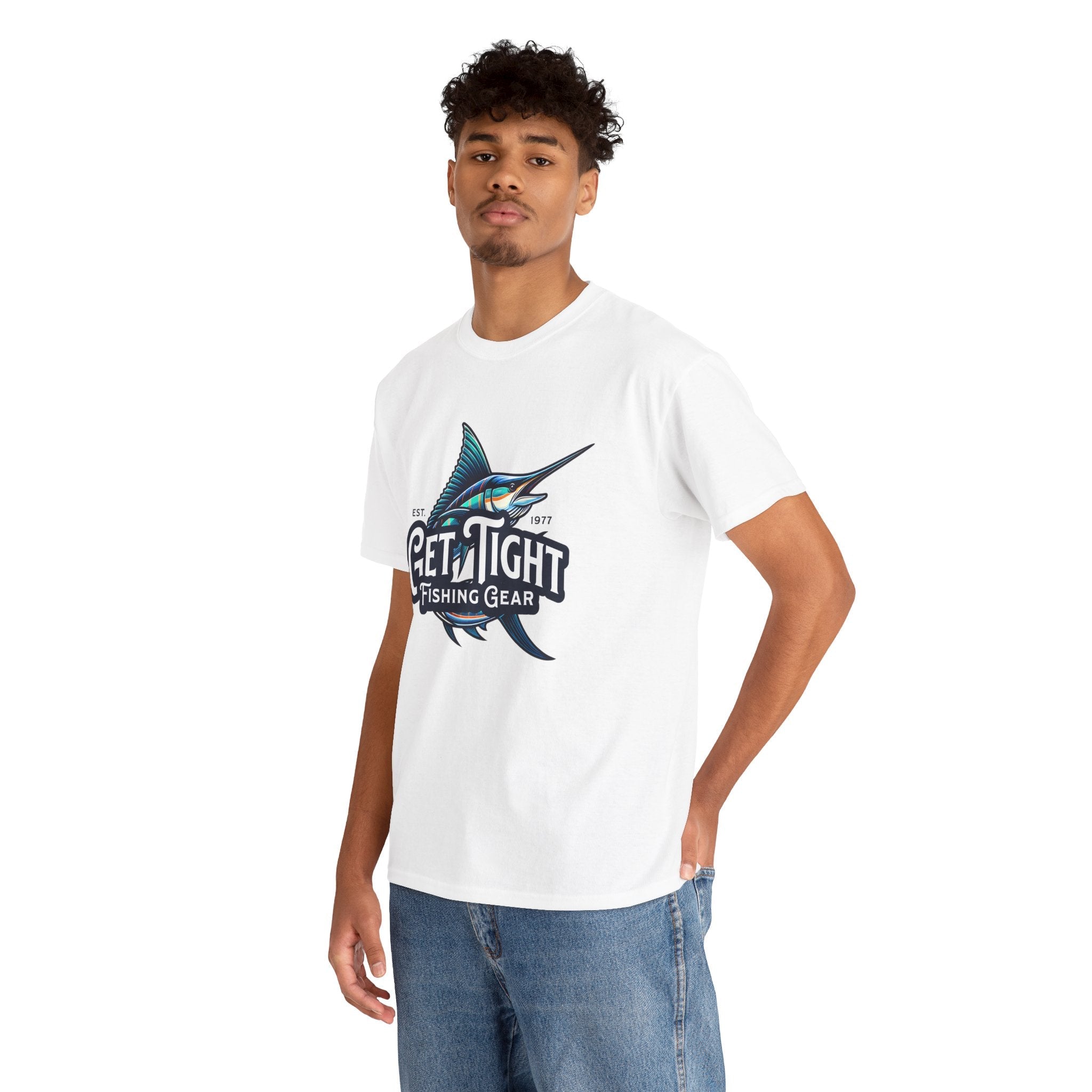 Get Tight Fishing Gear Unisex Heavy Cotton Tee - Perfect for Fishing Enthusiasts - Get Tight Gear