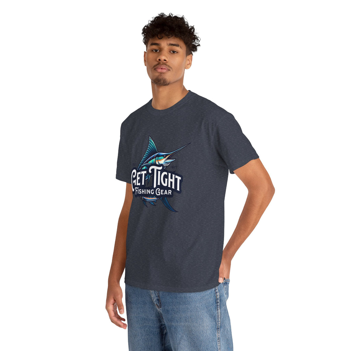 Get Tight Fishing Gear Unisex Heavy Cotton Tee - Perfect for Fishing Enthusiasts - Get Tight Gear