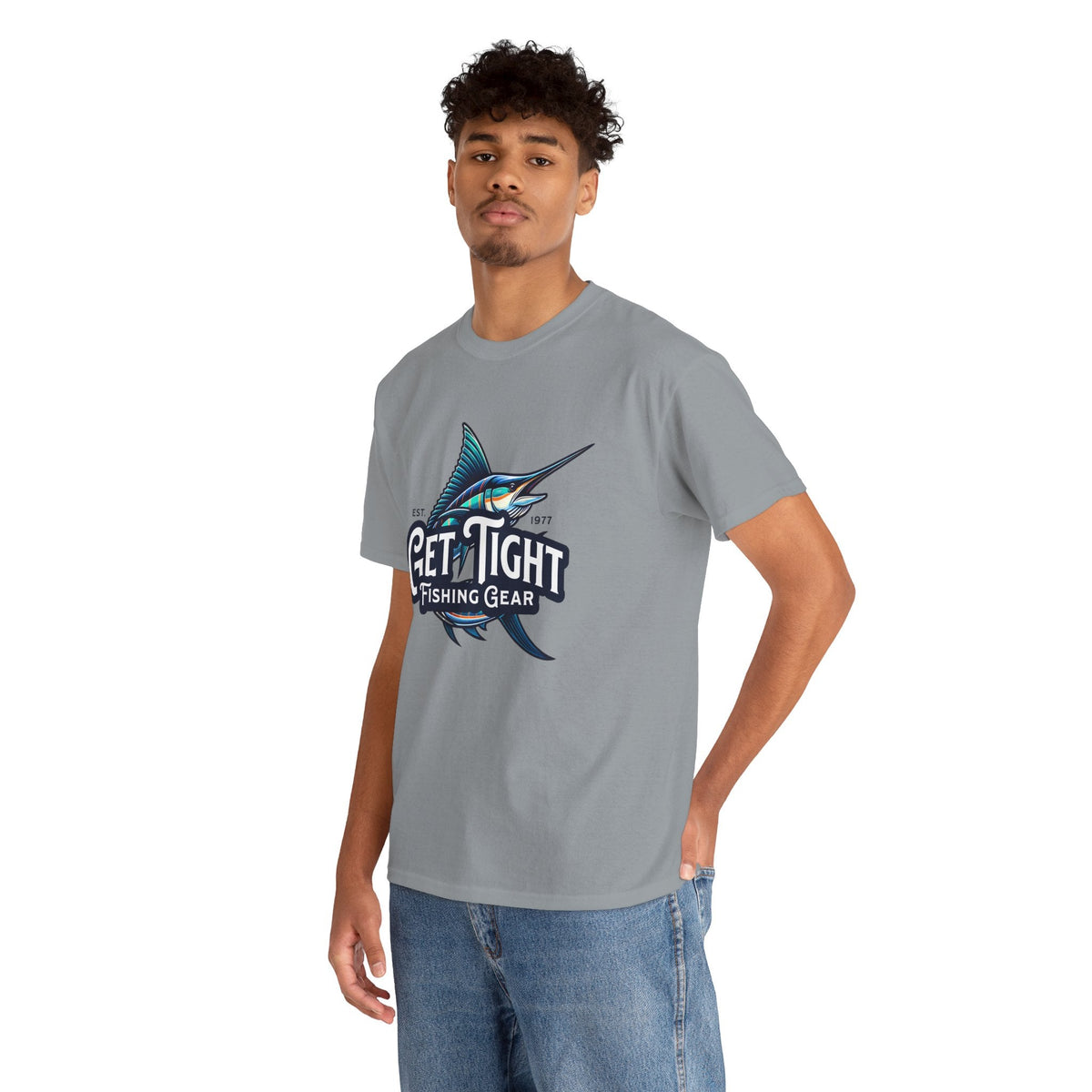 Get Tight Fishing Gear Unisex Heavy Cotton Tee - Perfect for Fishing Enthusiasts - Get Tight Gear
