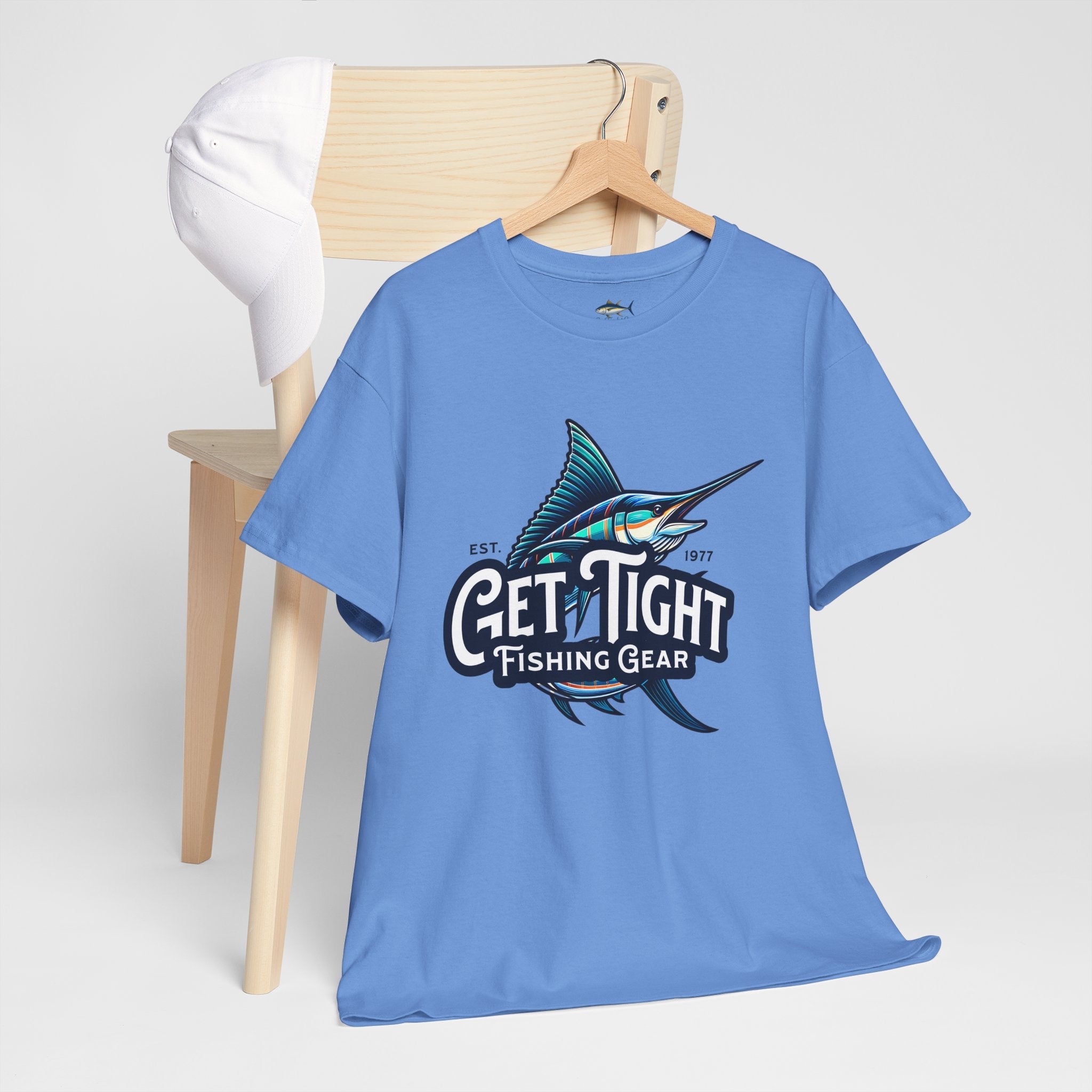 Get Tight Fishing Gear Unisex Heavy Cotton Tee - Perfect for Fishing Enthusiasts - Get Tight Gear