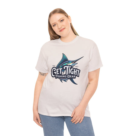 Get Tight Fishing Gear Unisex Heavy Cotton Tee - Perfect for Fishing Enthusiasts - Get Tight Gear