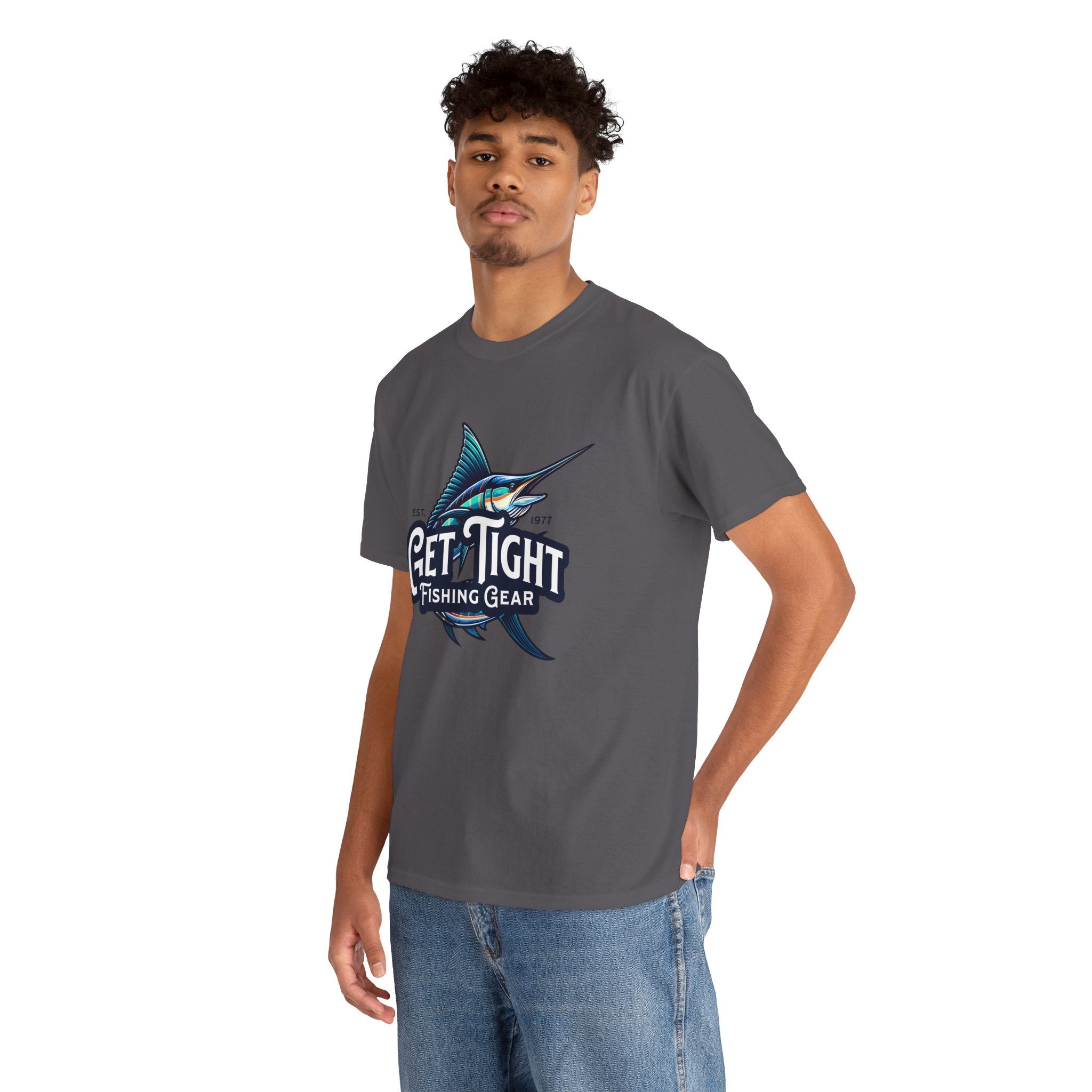 Get Tight Fishing Gear Unisex Heavy Cotton Tee - Perfect for Fishing Enthusiasts - Get Tight Gear
