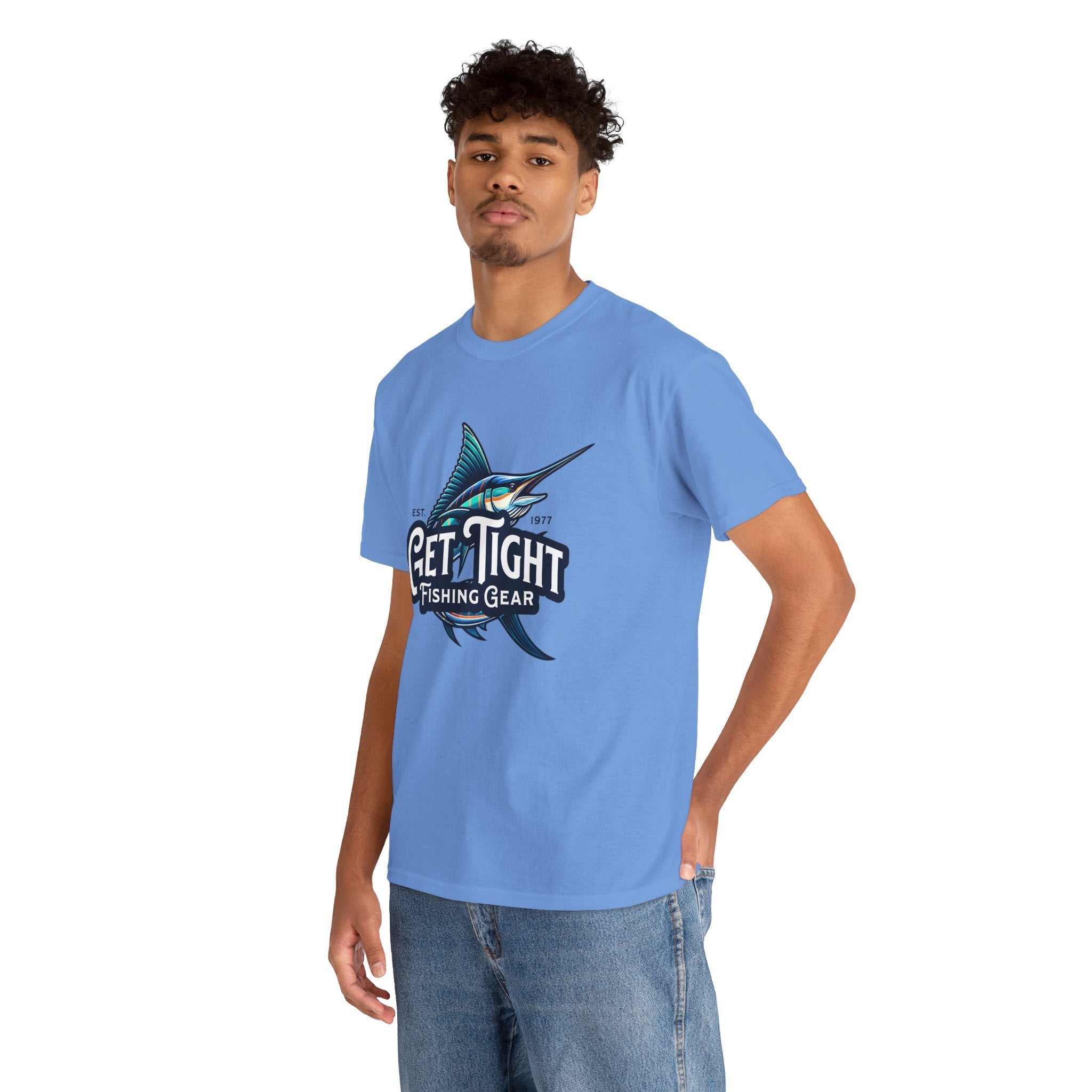 Get Tight Fishing Gear Unisex Heavy Cotton Tee - Perfect for Fishing Enthusiasts - Get Tight Gear