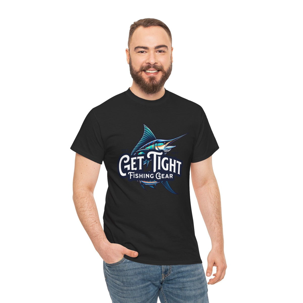 Get Tight Fishing Gear Unisex Heavy Cotton Tee - Perfect for Fishing Enthusiasts - Get Tight Gear