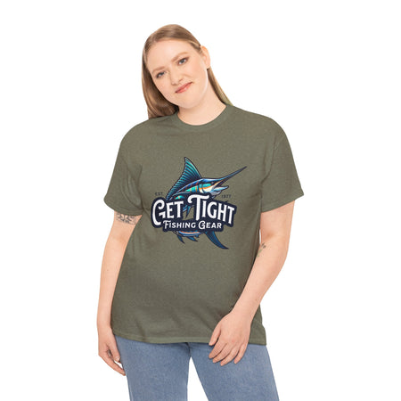 Get Tight Fishing Gear Unisex Heavy Cotton Tee - Perfect for Fishing Enthusiasts - Get Tight Gear