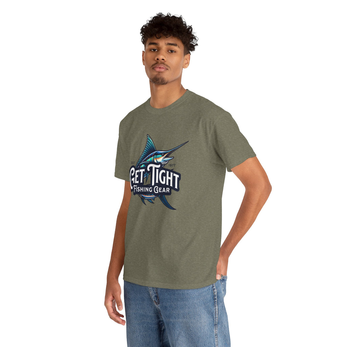 Get Tight Fishing Gear Unisex Heavy Cotton Tee - Perfect for Fishing Enthusiasts - Get Tight Gear