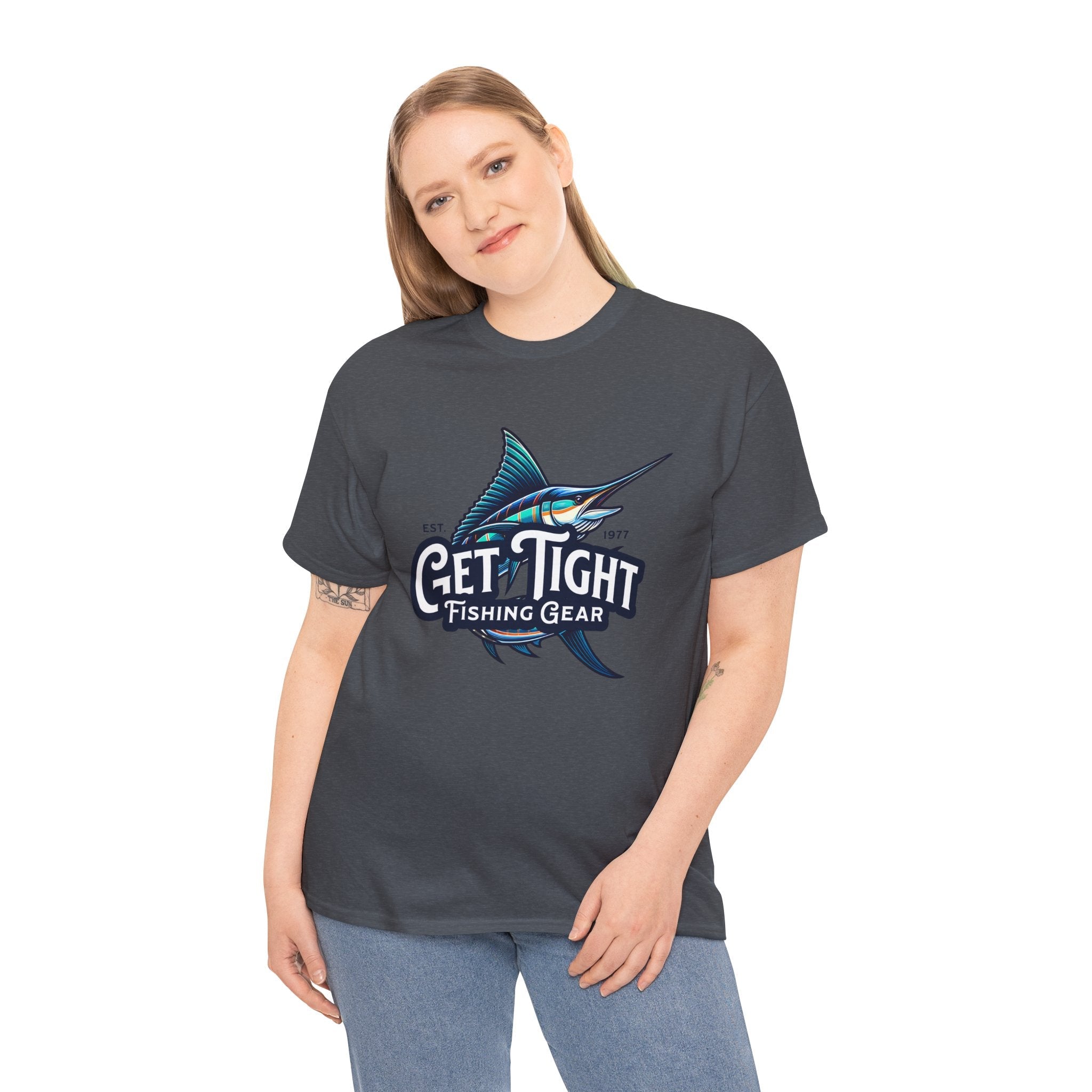 Get Tight Fishing Gear Unisex Heavy Cotton Tee - Perfect for Fishing Enthusiasts - Get Tight Gear
