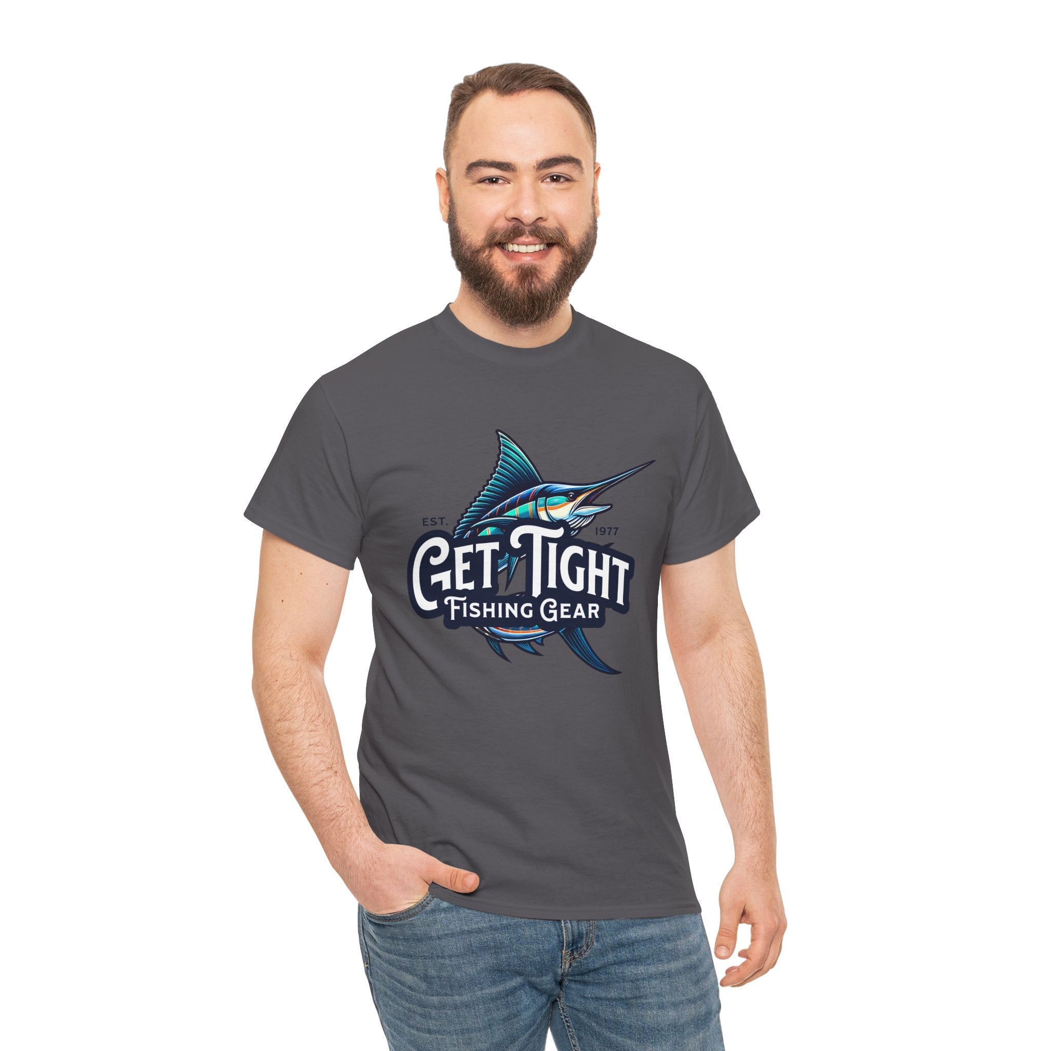 Get Tight Fishing Gear Unisex Heavy Cotton Tee - Perfect for Fishing Enthusiasts - Get Tight Gear