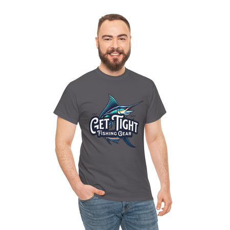 Get Tight Fishing Gear Unisex Heavy Cotton Tee - Perfect for Fishing Enthusiasts - Get Tight Gear