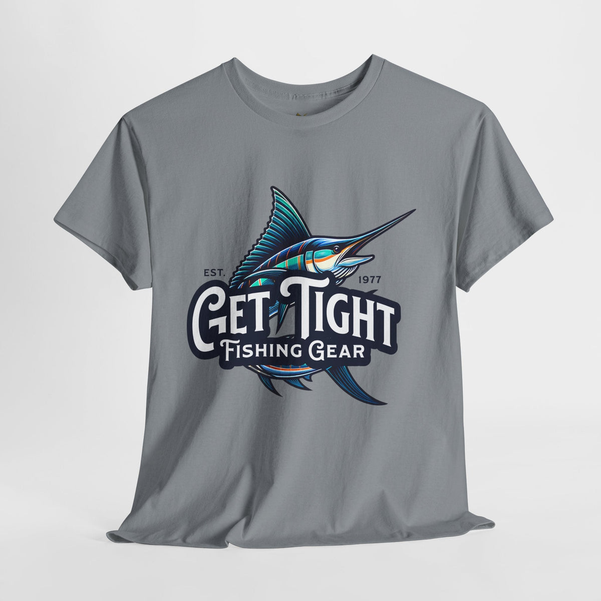 Get Tight Fishing Gear Unisex Heavy Cotton Tee - Perfect for Fishing Enthusiasts - Get Tight Gear