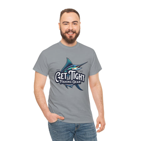 Get Tight Fishing Gear Unisex Heavy Cotton Tee - Perfect for Fishing Enthusiasts - Get Tight Gear