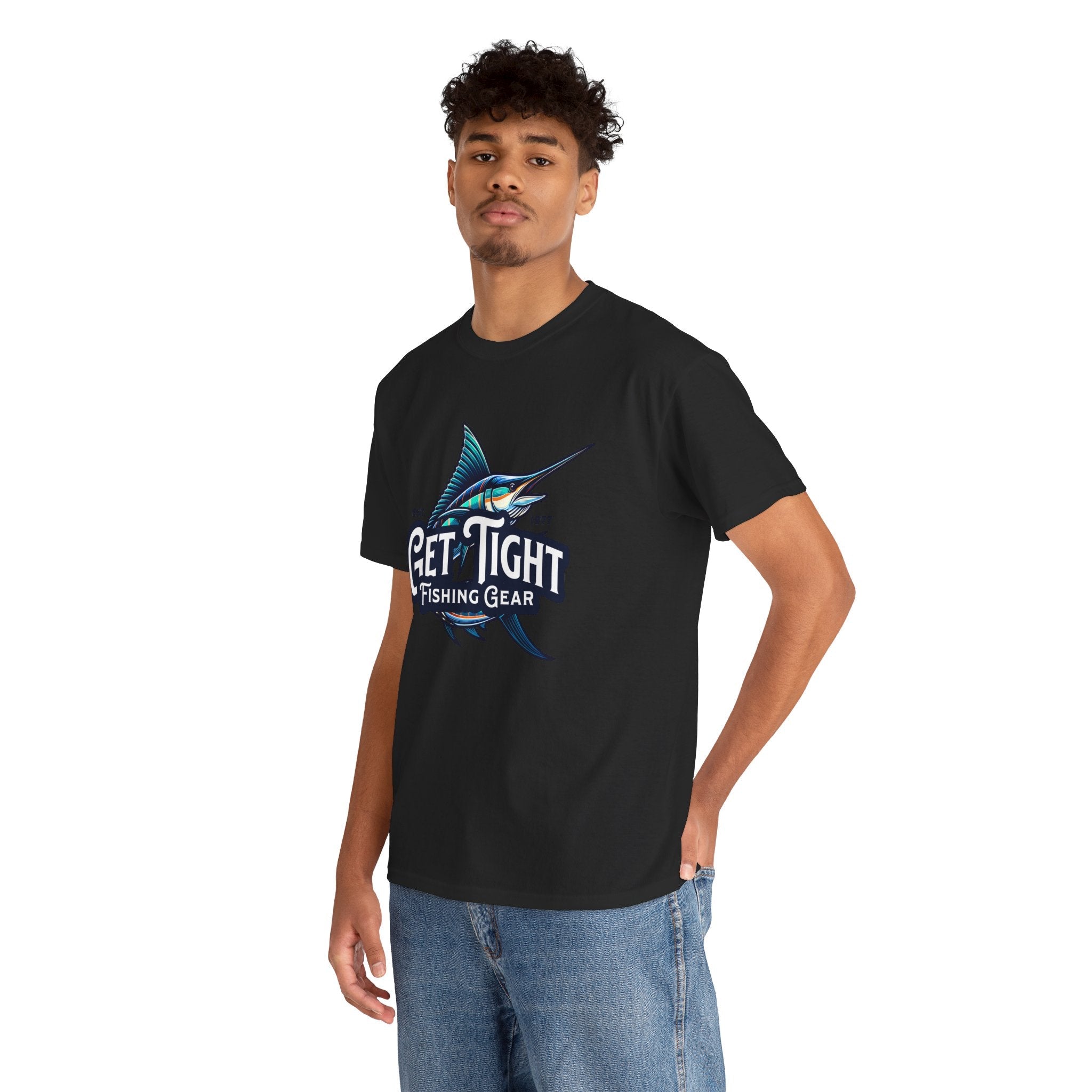 Get Tight Fishing Gear Unisex Heavy Cotton Tee - Perfect for Fishing Enthusiasts - Get Tight Gear