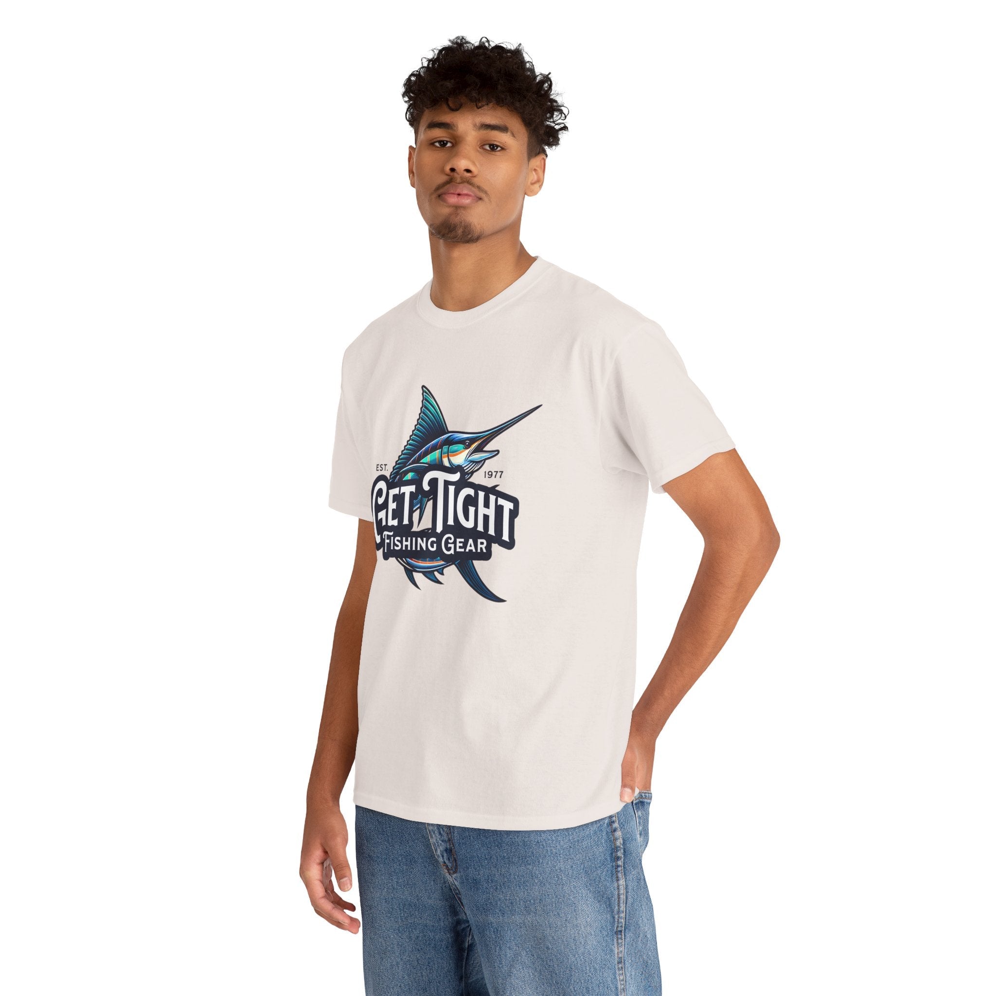 Get Tight Fishing Gear Unisex Heavy Cotton Tee - Perfect for Fishing Enthusiasts - Get Tight Gear