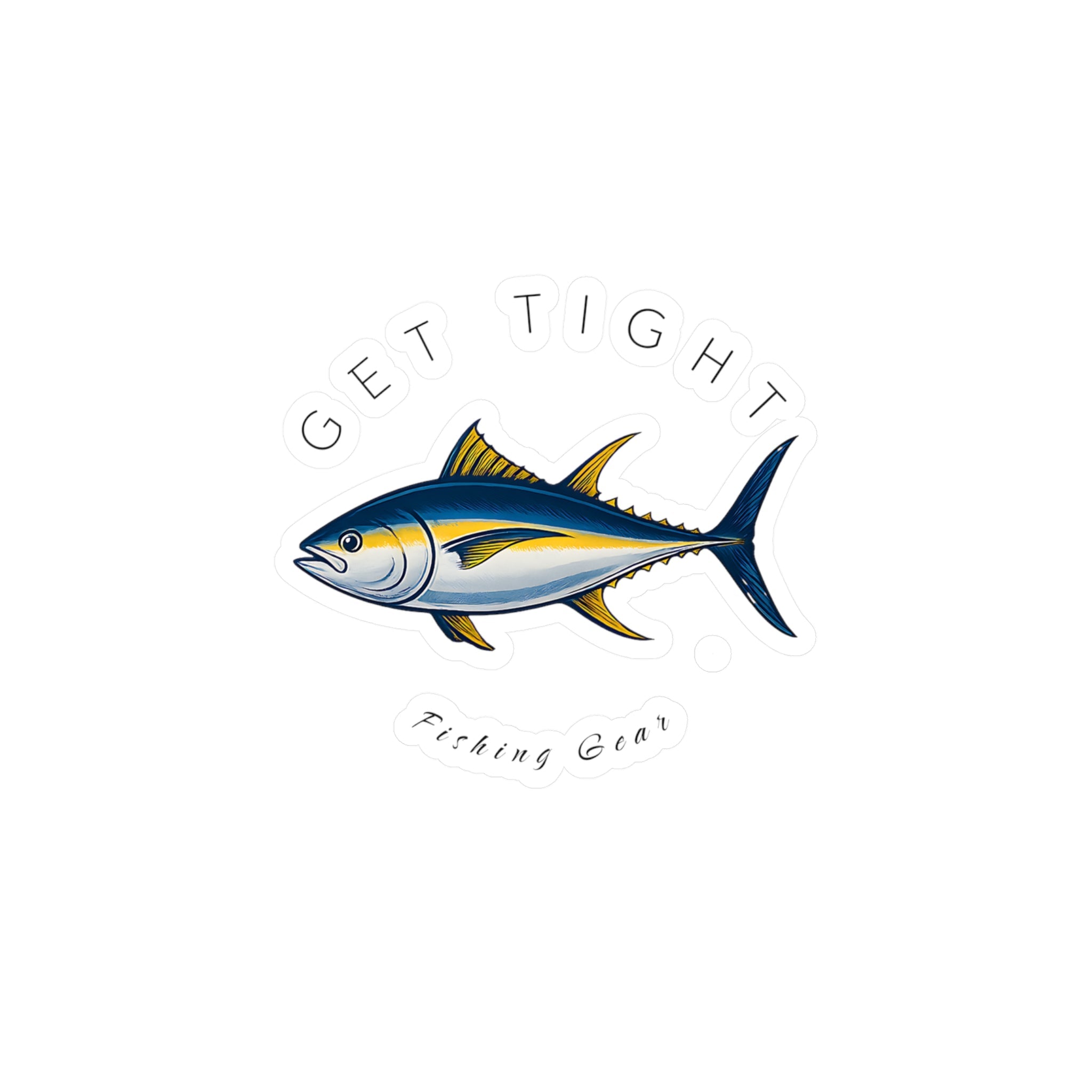 Get Tight Fishing Gear Vinyl Decal - Perfect for Fishermen! - Get Tight Gear