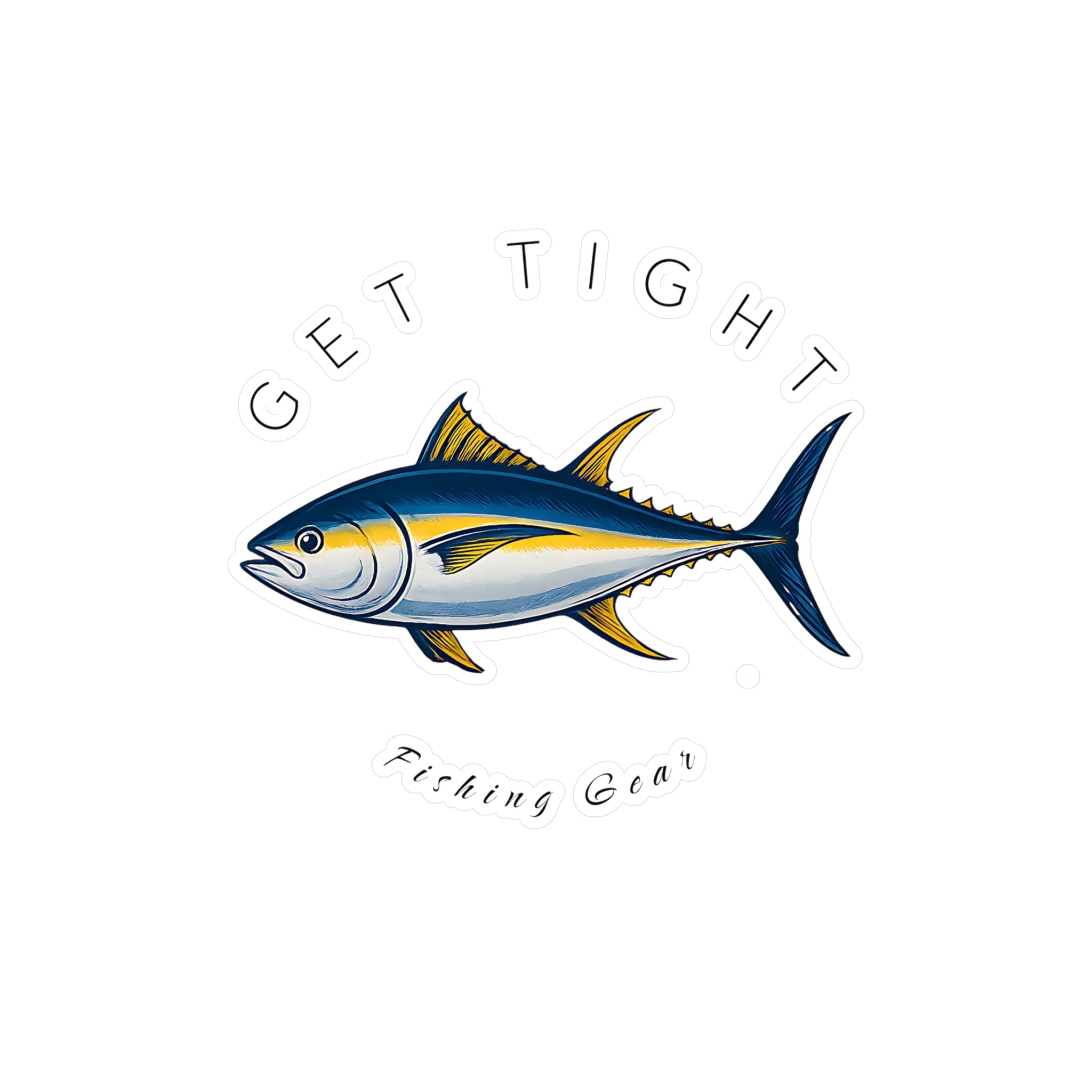 Get Tight Fishing Gear Vinyl Decal - Perfect for Fishermen! - Get Tight Gear