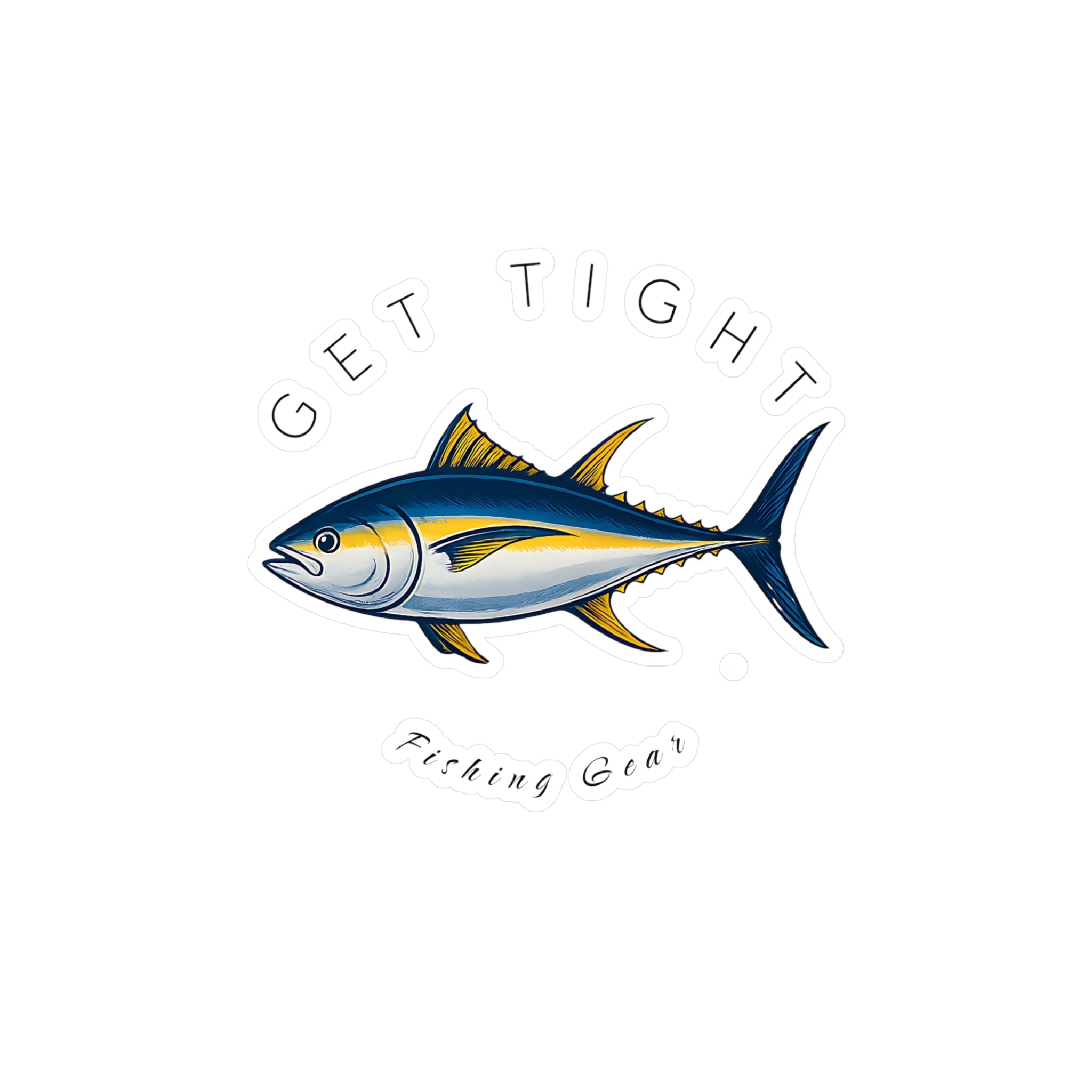 Get Tight Fishing Gear Vinyl Decal - Perfect for Fishermen! - Get Tight Gear