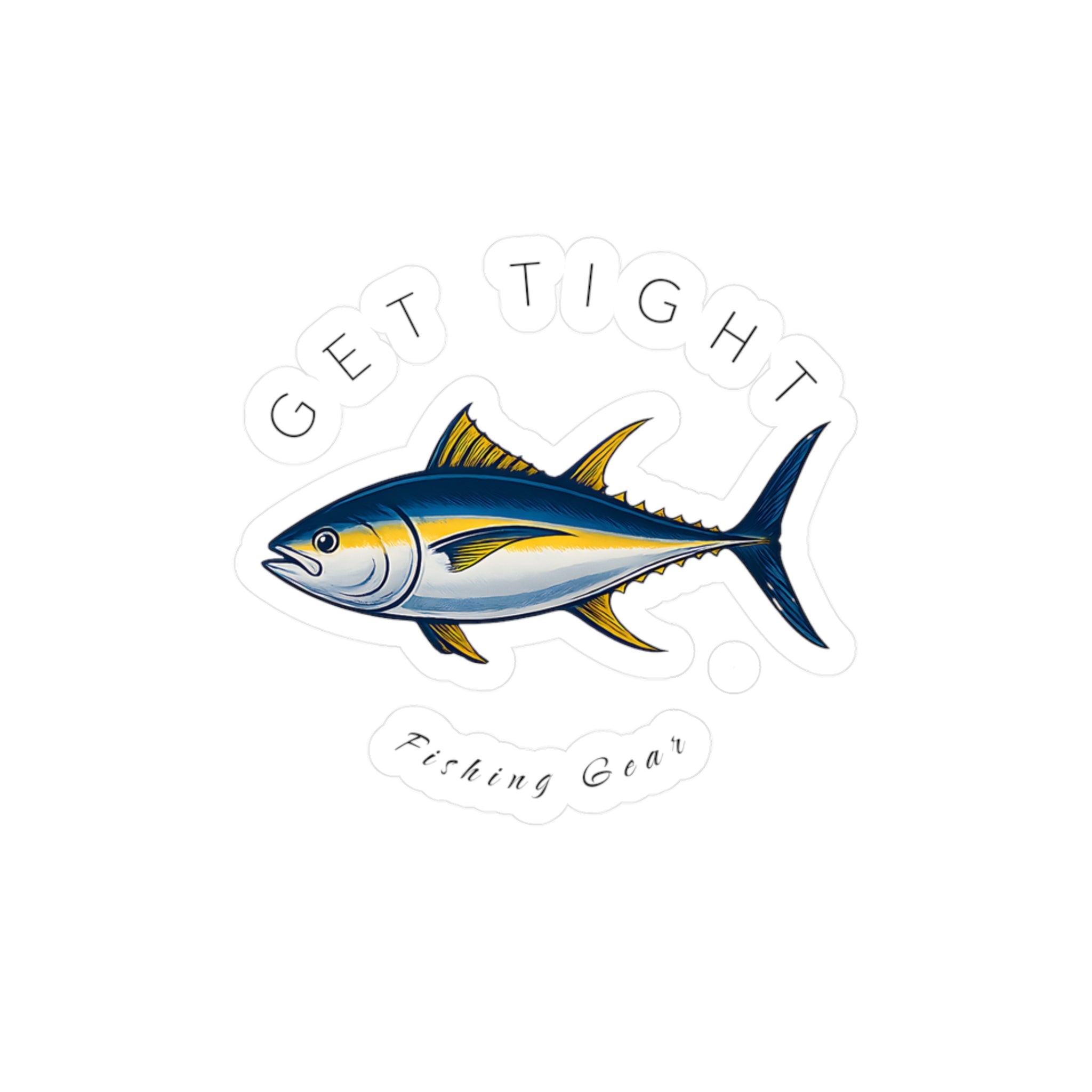 Get Tight Fishing Gear Vinyl Decal - Perfect for Fishermen! - Get Tight Gear